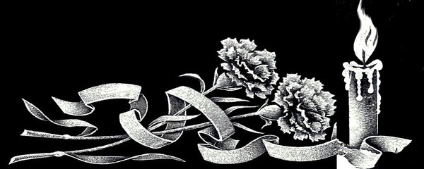 Свічка з квітами KS-02
